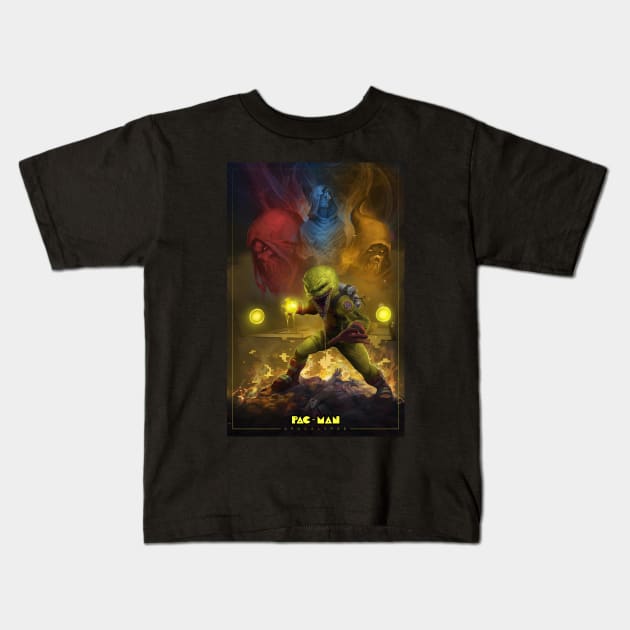 PACMAN Kids T-Shirt by vinzeltab